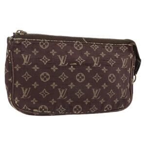 LOUIS VUITTON Monogram Idylle Mini Pochette Pouch Fuzan M62997 LV Auth bs30118